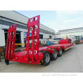 Mesin Konstruksi 3 Axle Flat bed Semi-Trailer